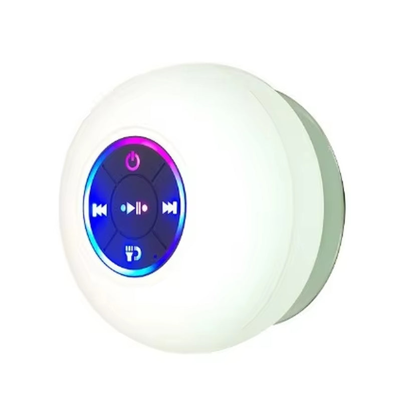 New Bathroom Waterproof Wireless LED Bluetooth Speaker Large Suction Cup Mini Portable Speaker Outdoor Sports Stereo Speaker