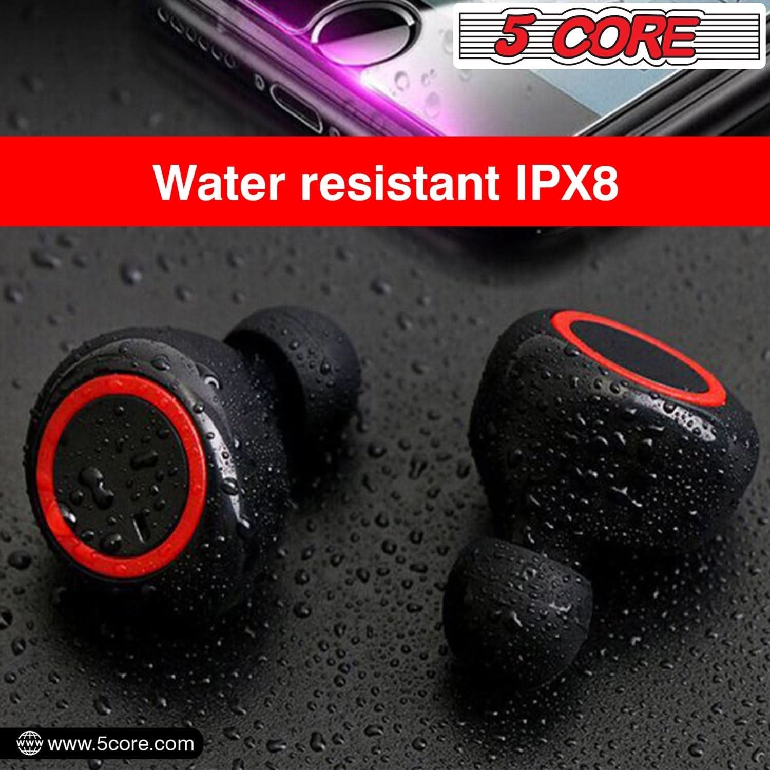 5 Core Mini Bluetooth Wireless Earbuds with Noise Cancelling Technology