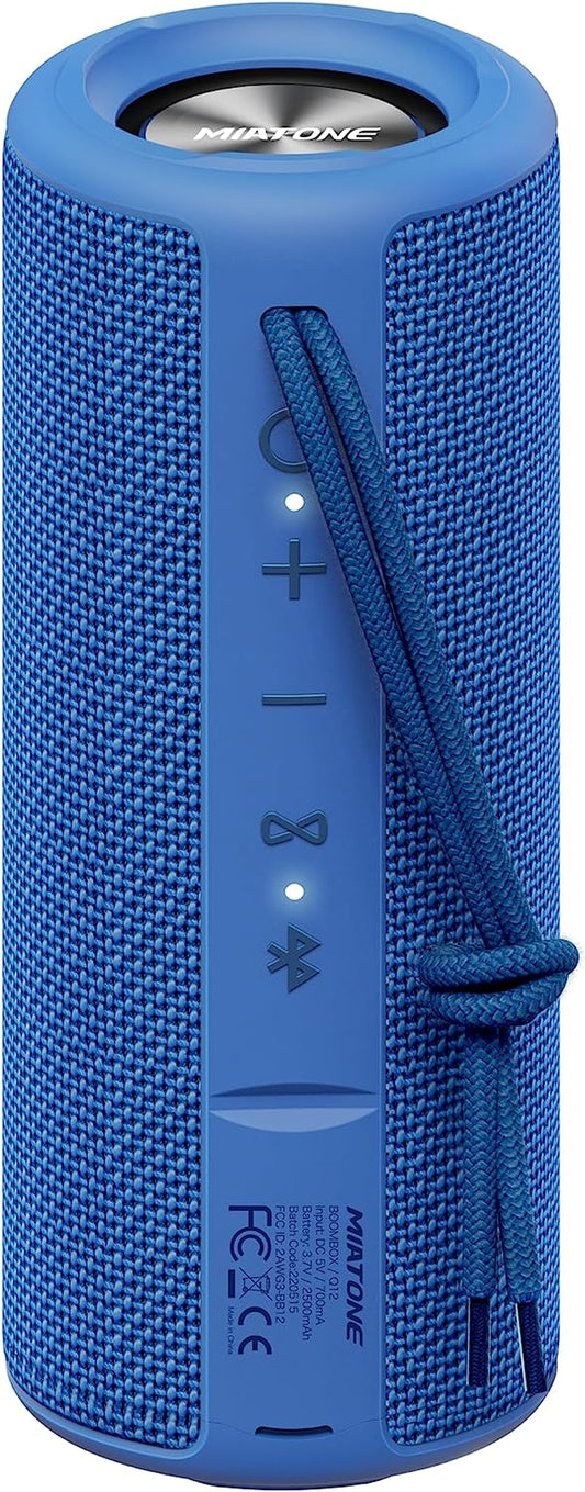 Boombox Outdoor Portable Bluetooth Speakers Wireless Speaker Waterproof - Blue